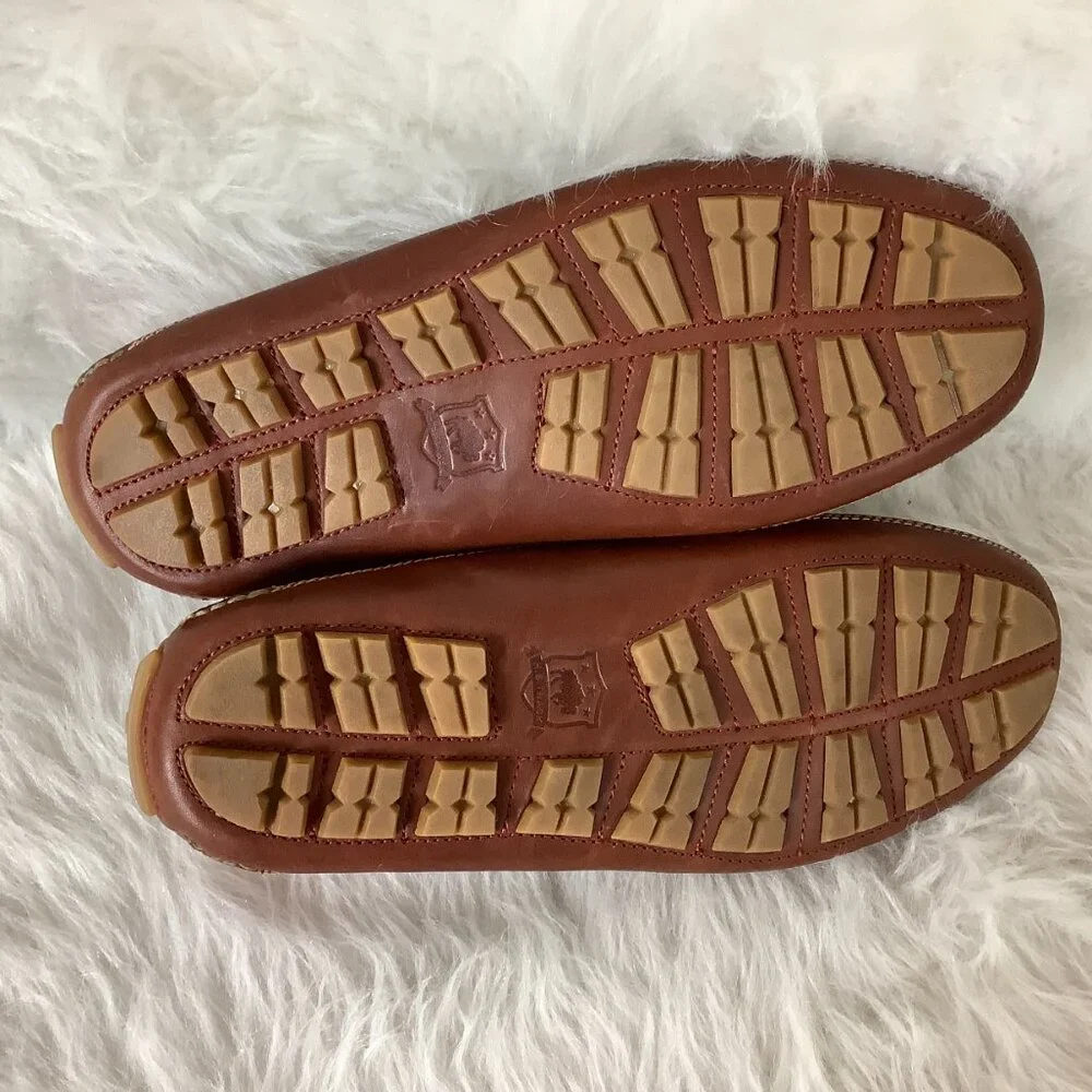 Trask Men's Red Leather Drake Driving Moccasin 9.5